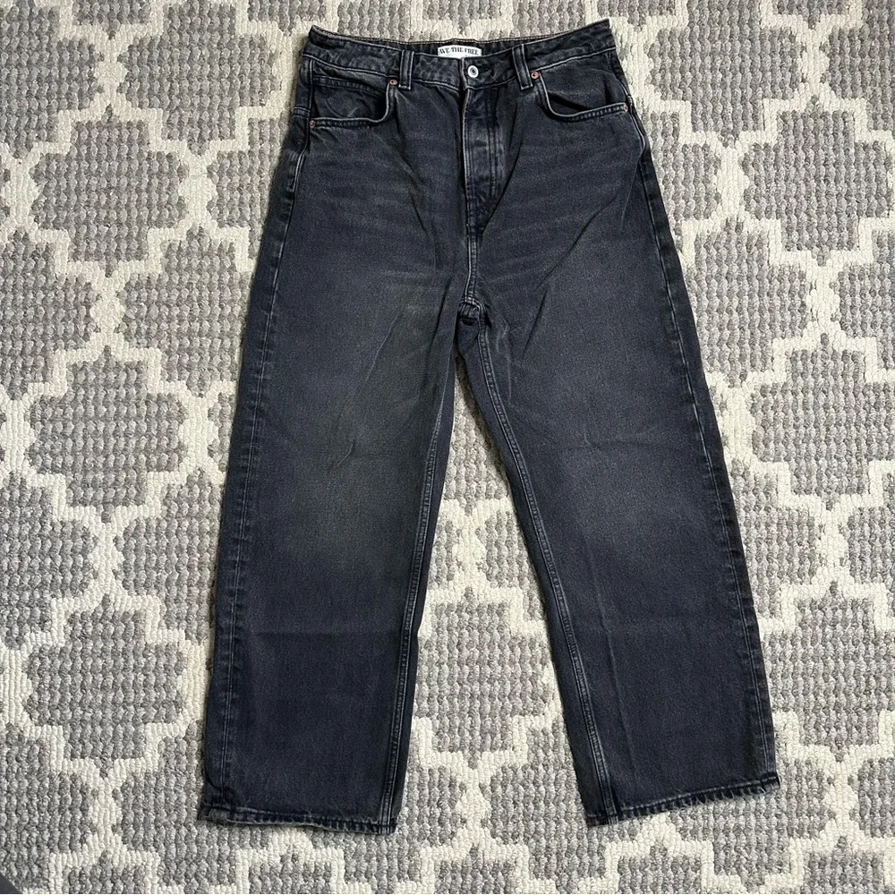 Free People We The Free Deep Trance Dropped Boyfriend Jeans in Hypnosis - Picture 2 of 9